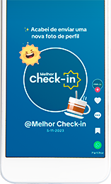 TikTok Melhor Check-in